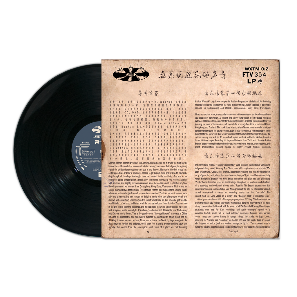Nathan Womack - "Lagu Loops" LP [WORLD BEATS / INSTRUMENTAL] Wax Thématique #12