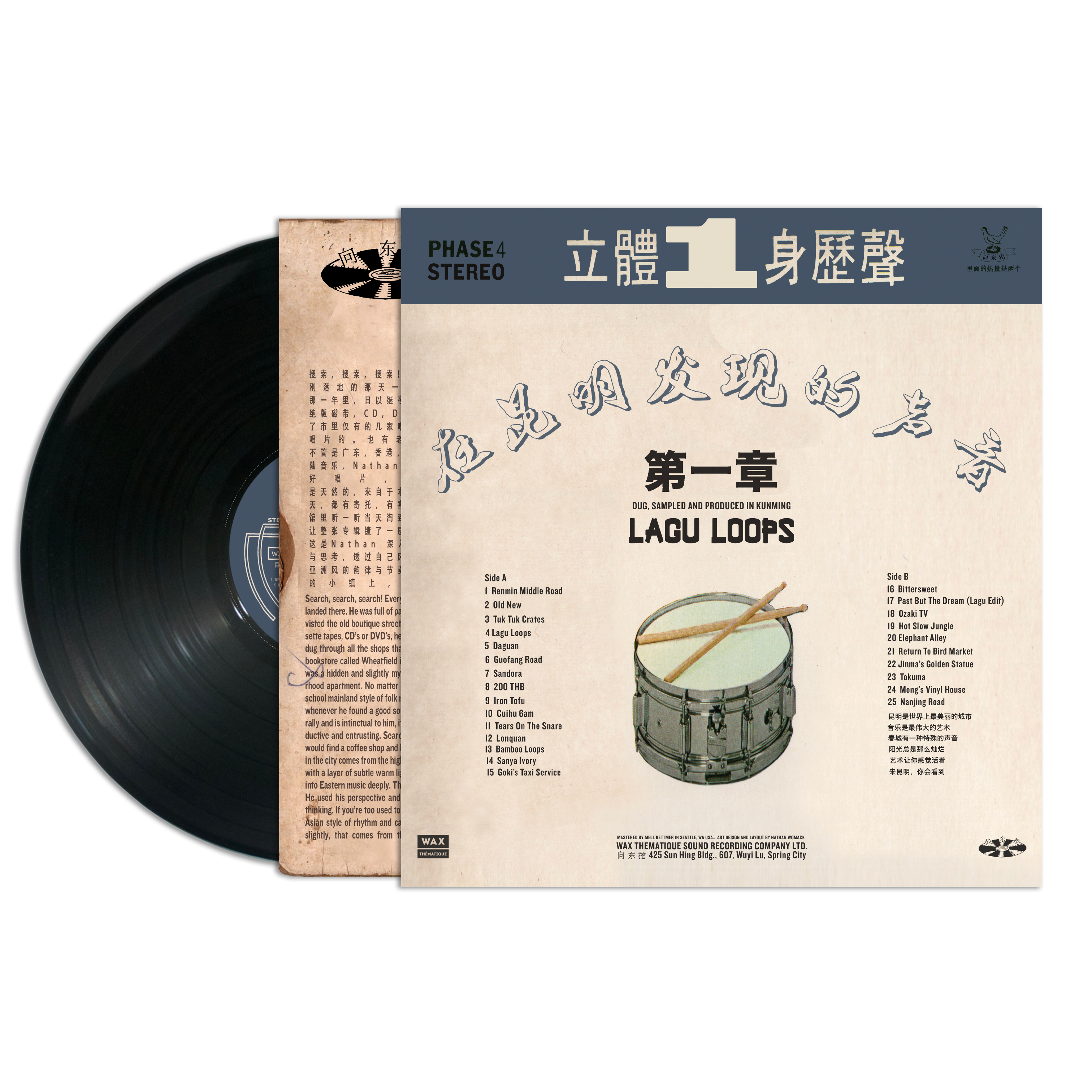 Nathan Womack - "Lagu Loops" LP [WORLD BEATS / INSTRUMENTAL] Wax Thématique #12