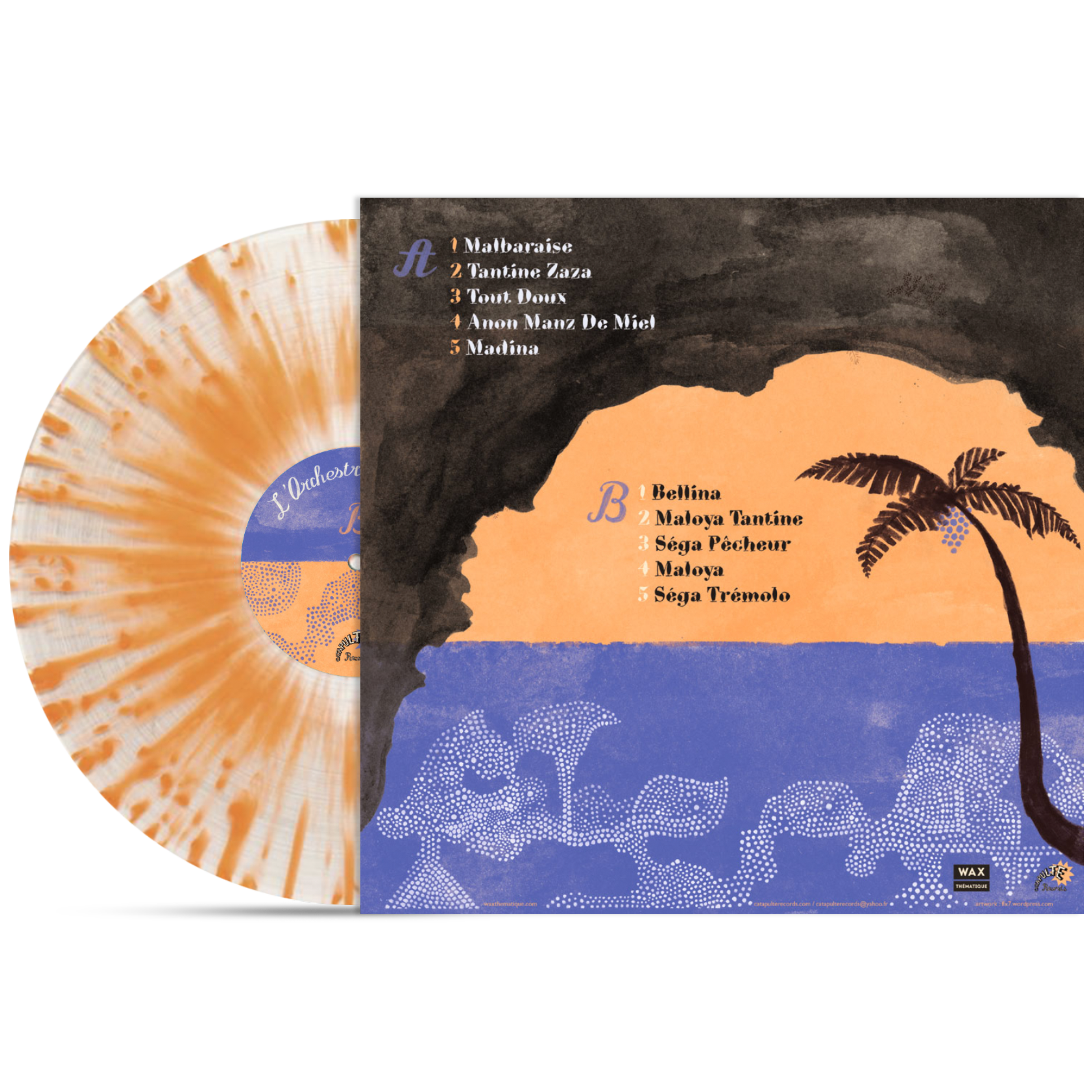 Les Pythons De La Fournaise - L ‘Orchestre du Piton. Limited Edition LP [MALOYA / SÉGA] Wax Thématique #8