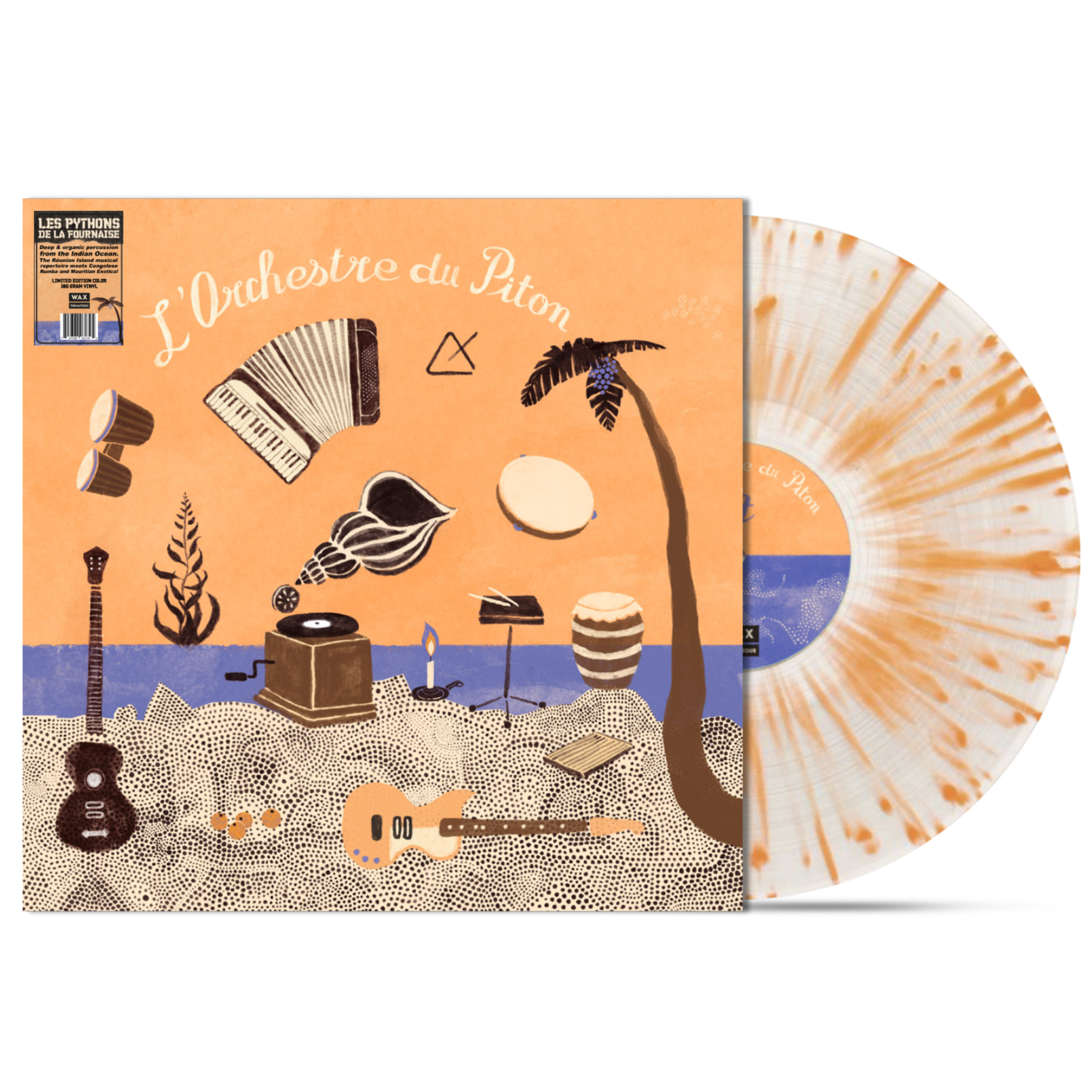 Les Pythons De La Fournaise - L ‘Orchestre du Piton. Limited Edition LP [MALOYA / SÉGA] Wax Thématique #8
