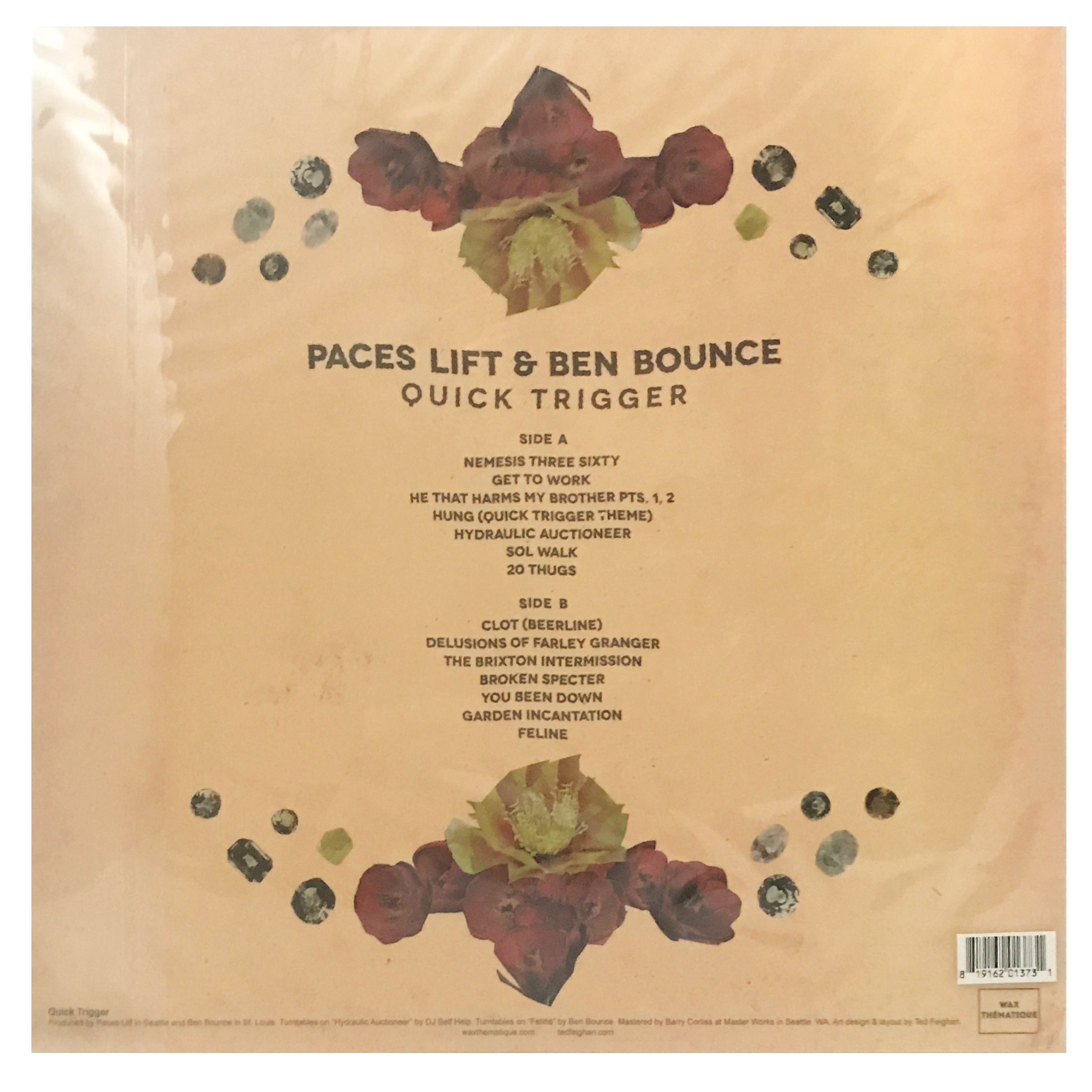 Paces Lift and Ben Bounce - Quick Trigger. LP [SPAGHETTI WESTERN BEATS / INSTRUMENTAL HIP HOP] Wax Thématique #1
